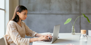 behaviorist in front of computer